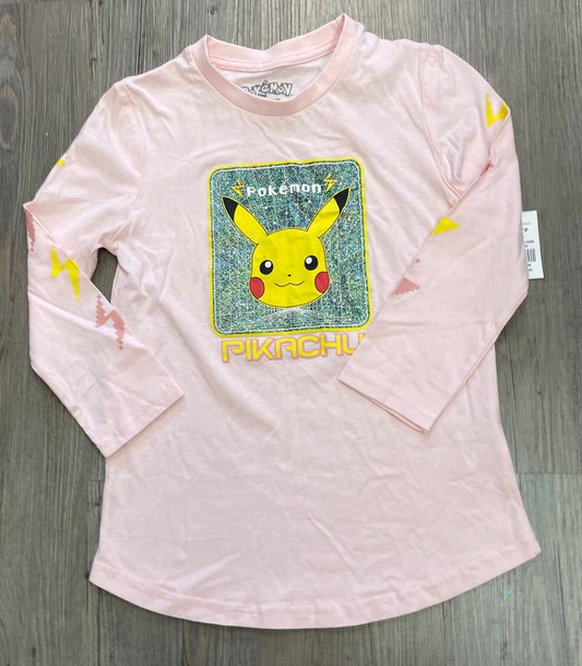 Pink  Pokemon LS Tee, 6Y