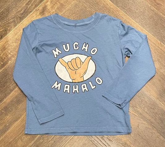 Blue  Feather 4 Arrow LS, 6Y