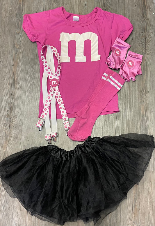 Pink  M&M Costume, 10-12Y