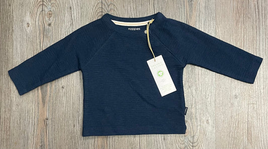 Navy  Noppies Organic Cotton LS, 1-2M
