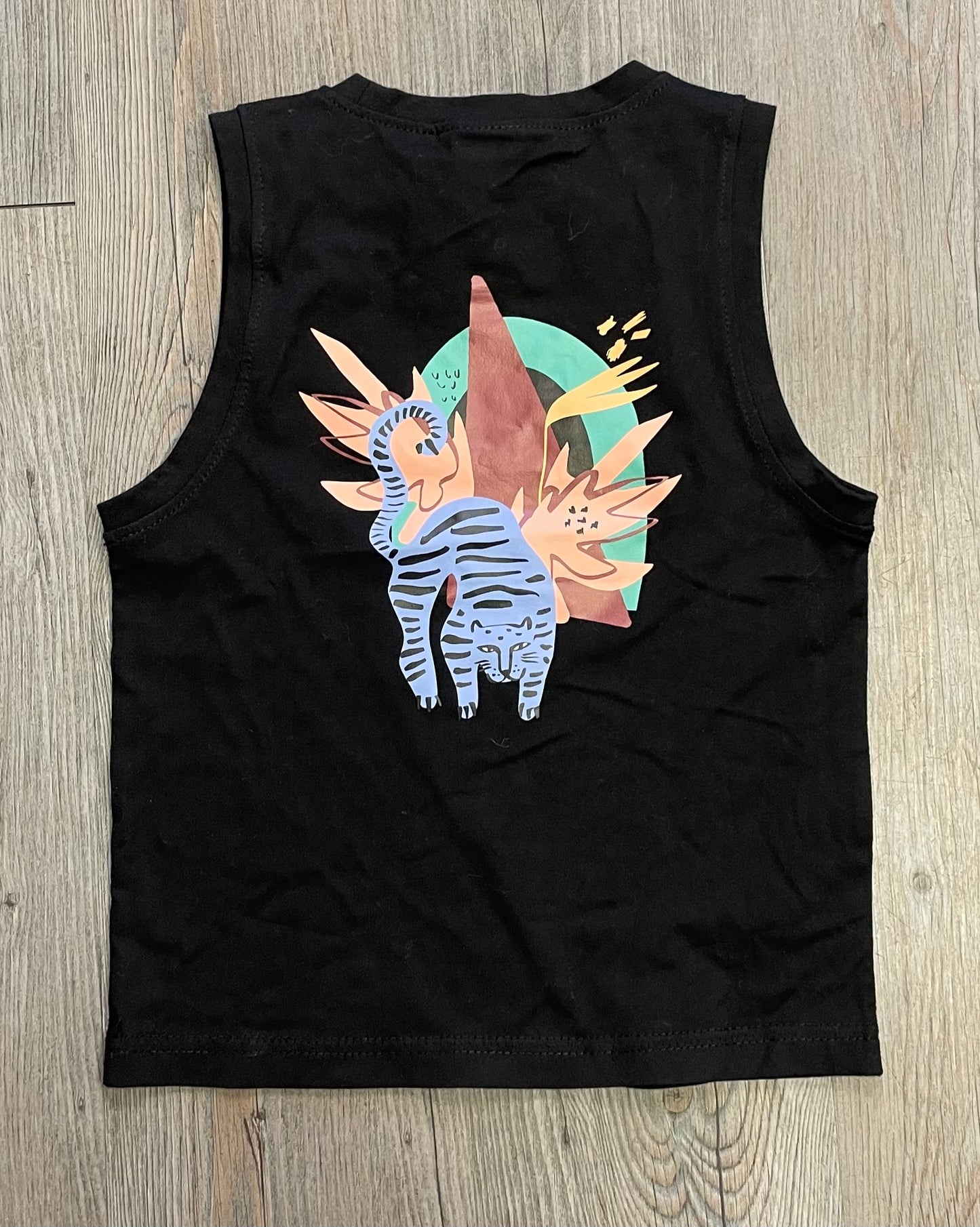 Black  Headster Kids Tank Top, 3Y