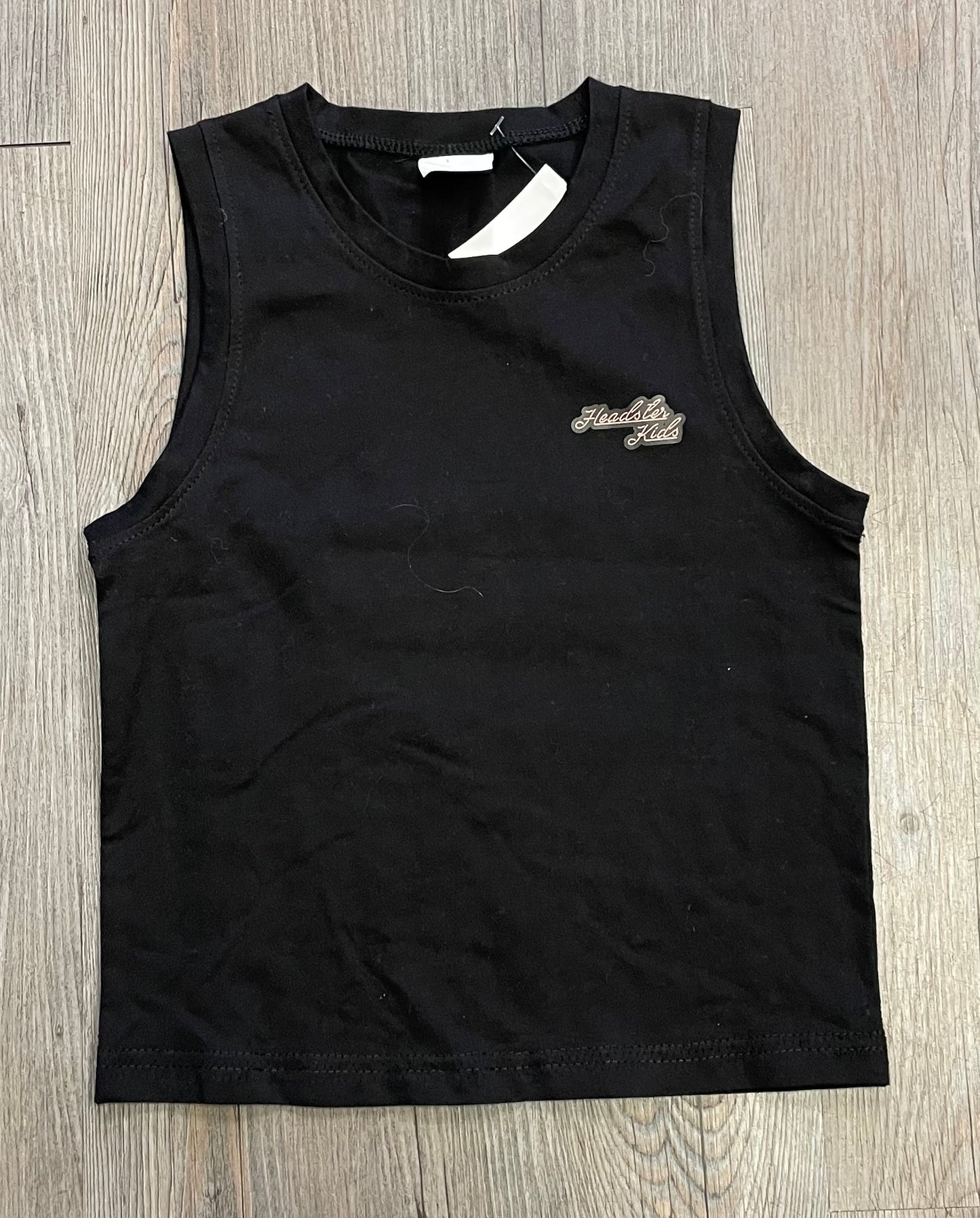 Black  Headster Kids Tank Top, 3Y