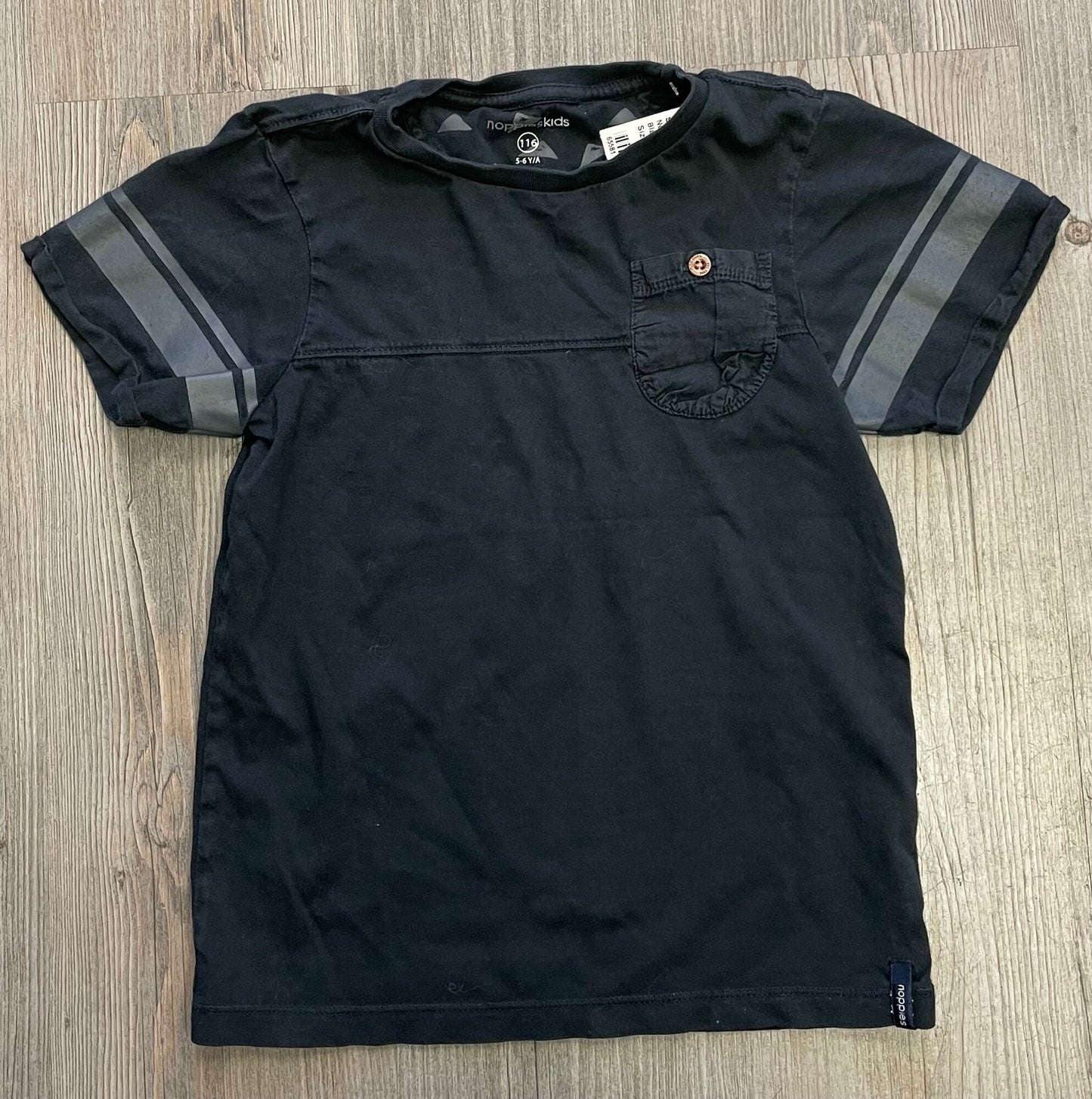 Black  Noppies Tee, 5-6Y