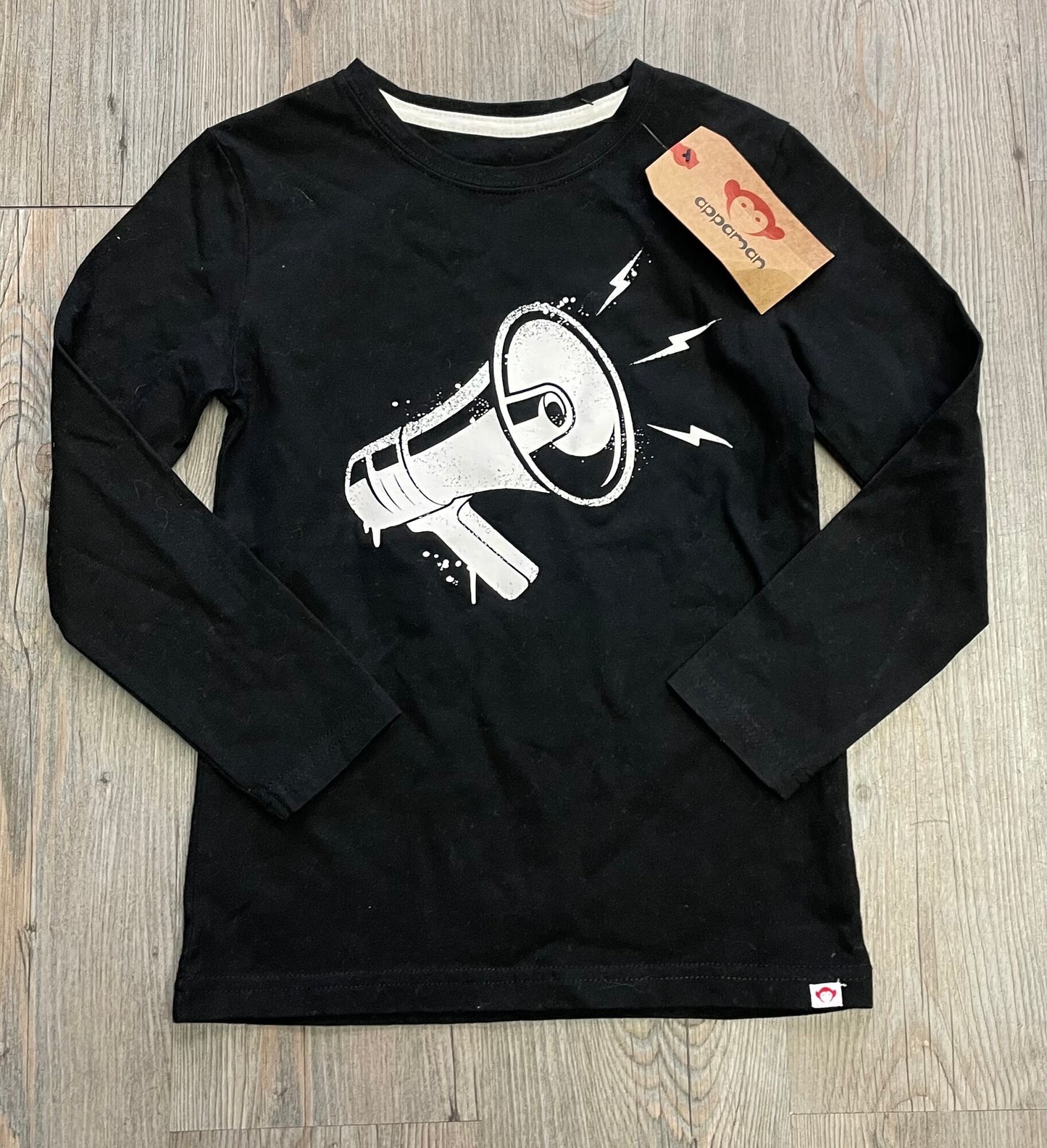 Black  Appaman LS Tee, 6Y