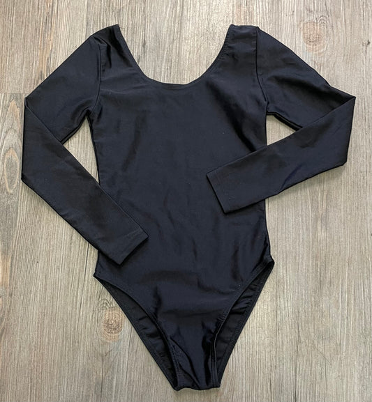 Black  Leotard LS, 10-12Y