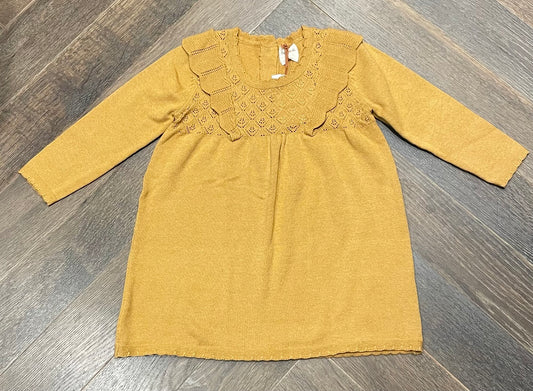 Mustard  Ettie * H Knit Dress, 12-18M