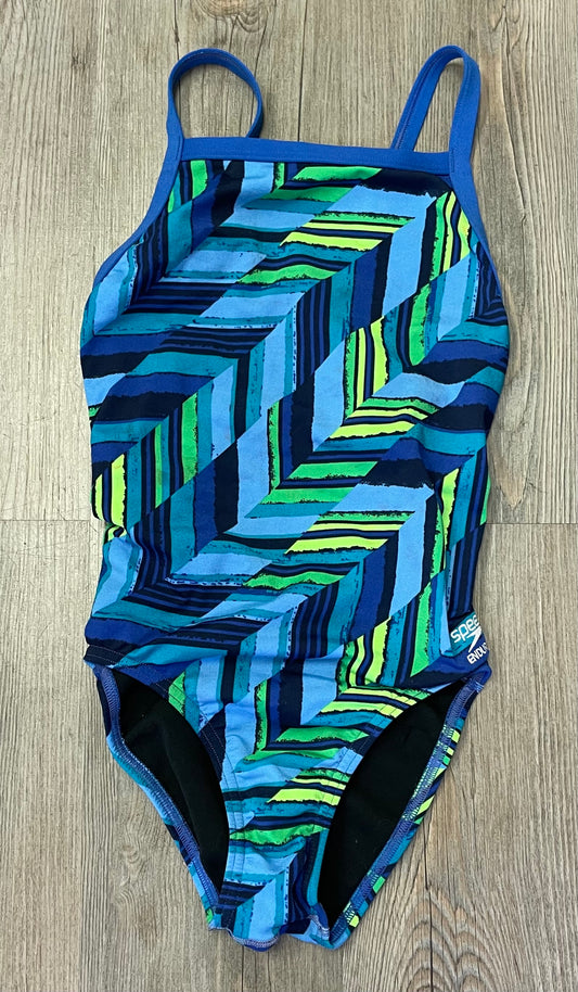 Multi  Speedo Bathing Suit, 10Y