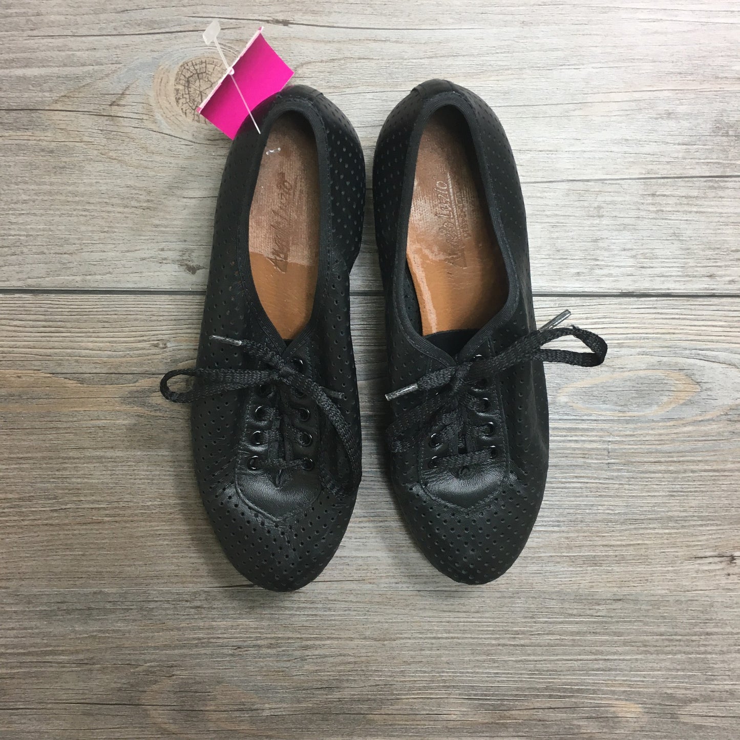 Black  Angelo Luzio Tap Shoes, 6Y