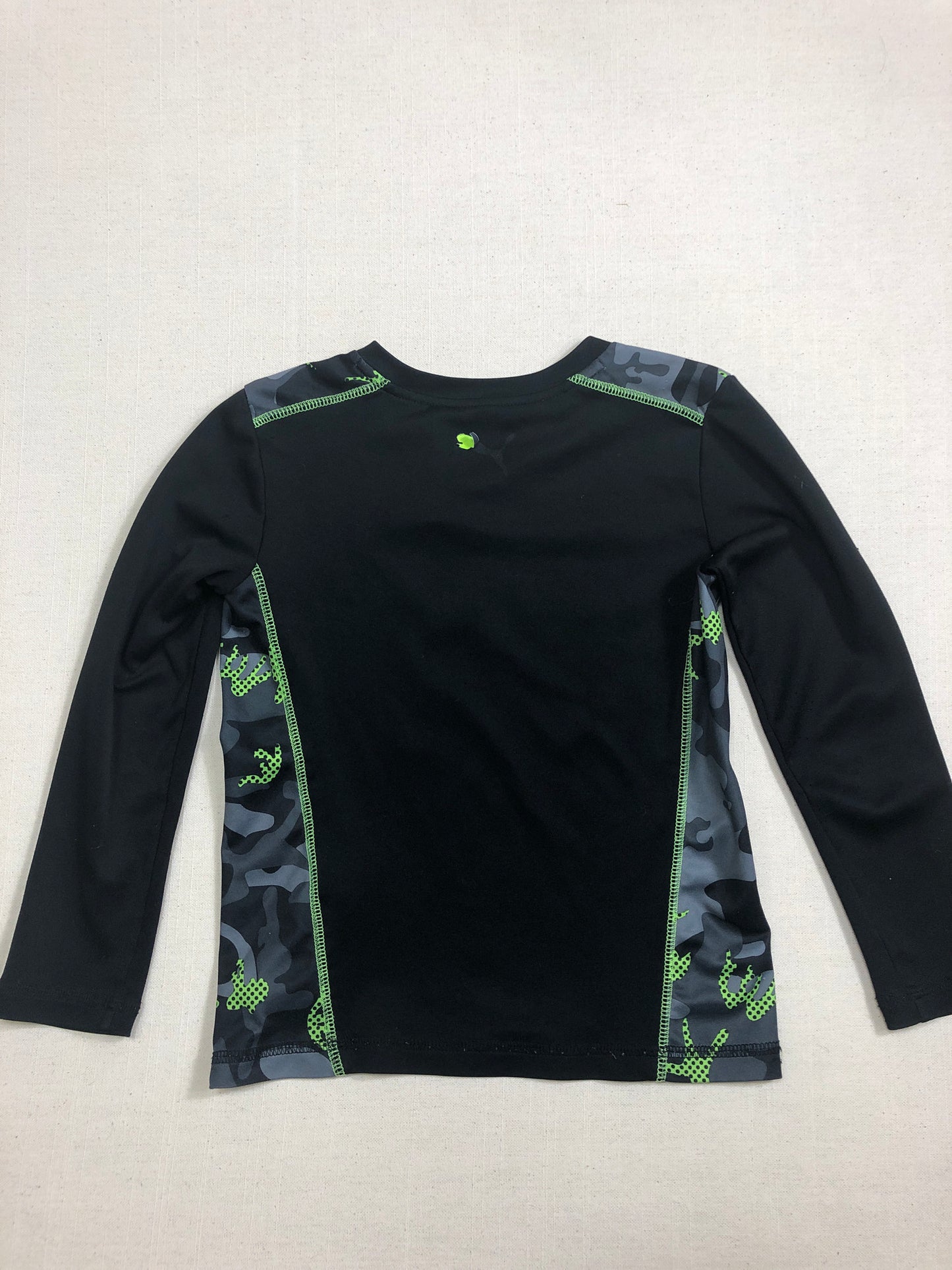 Black  Puma Active Shirt/LS, 4-5Y