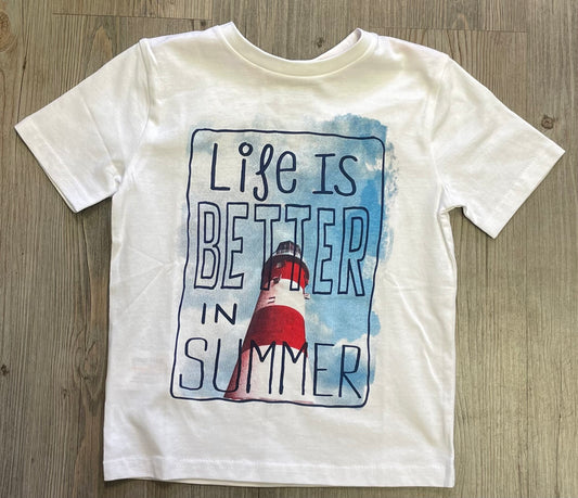 White  Boboli Tee - 1100, 4Y