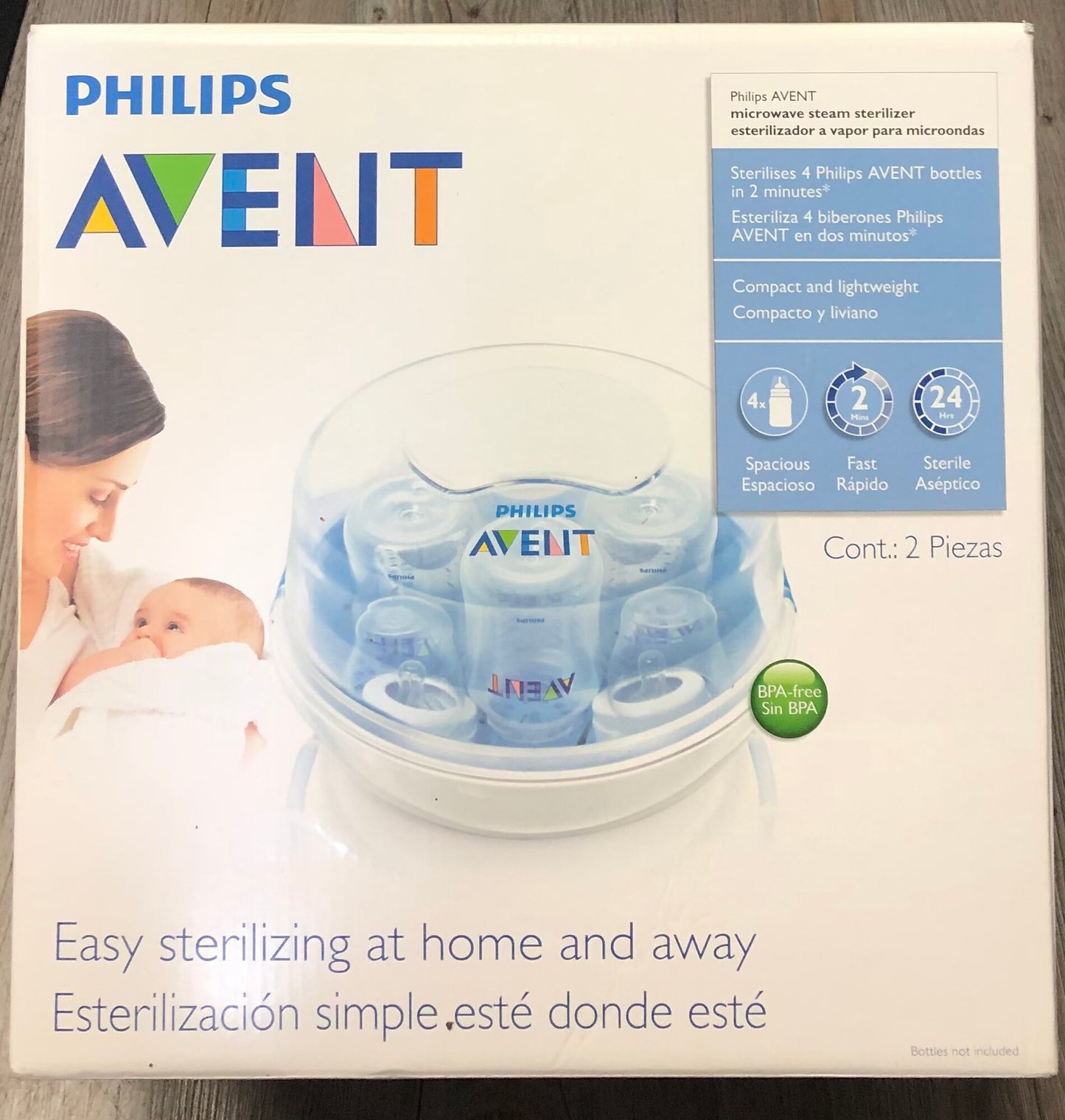 Clear  Philips Avent Sterilizer, Used