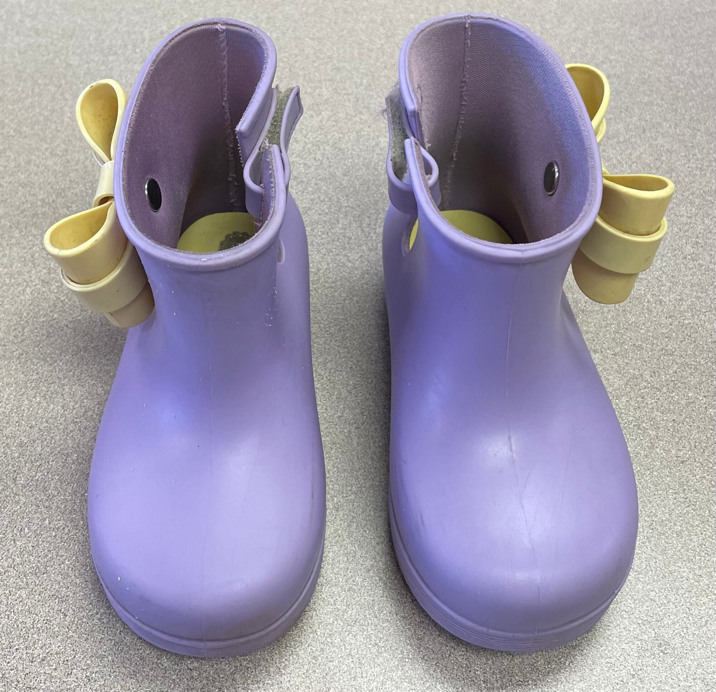 Purple  Mini Melissa Rain Boots, 7-8T