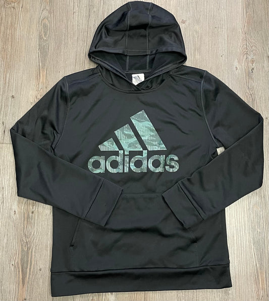 Black  Adidas Pullover Hoodie, 12-14Y