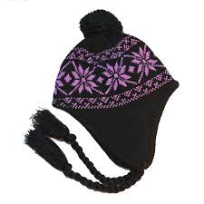 Purple  Snowstoppers Nordic Hat, 3-8 Years