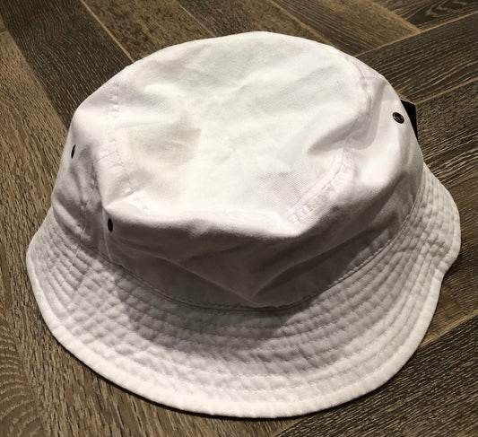 White  Bucket Hat - NEW!, Youth