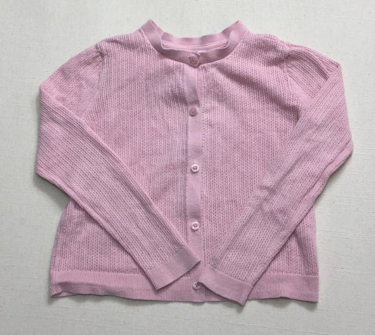 Pink  Gap Knit Cardigan, 6-7Y