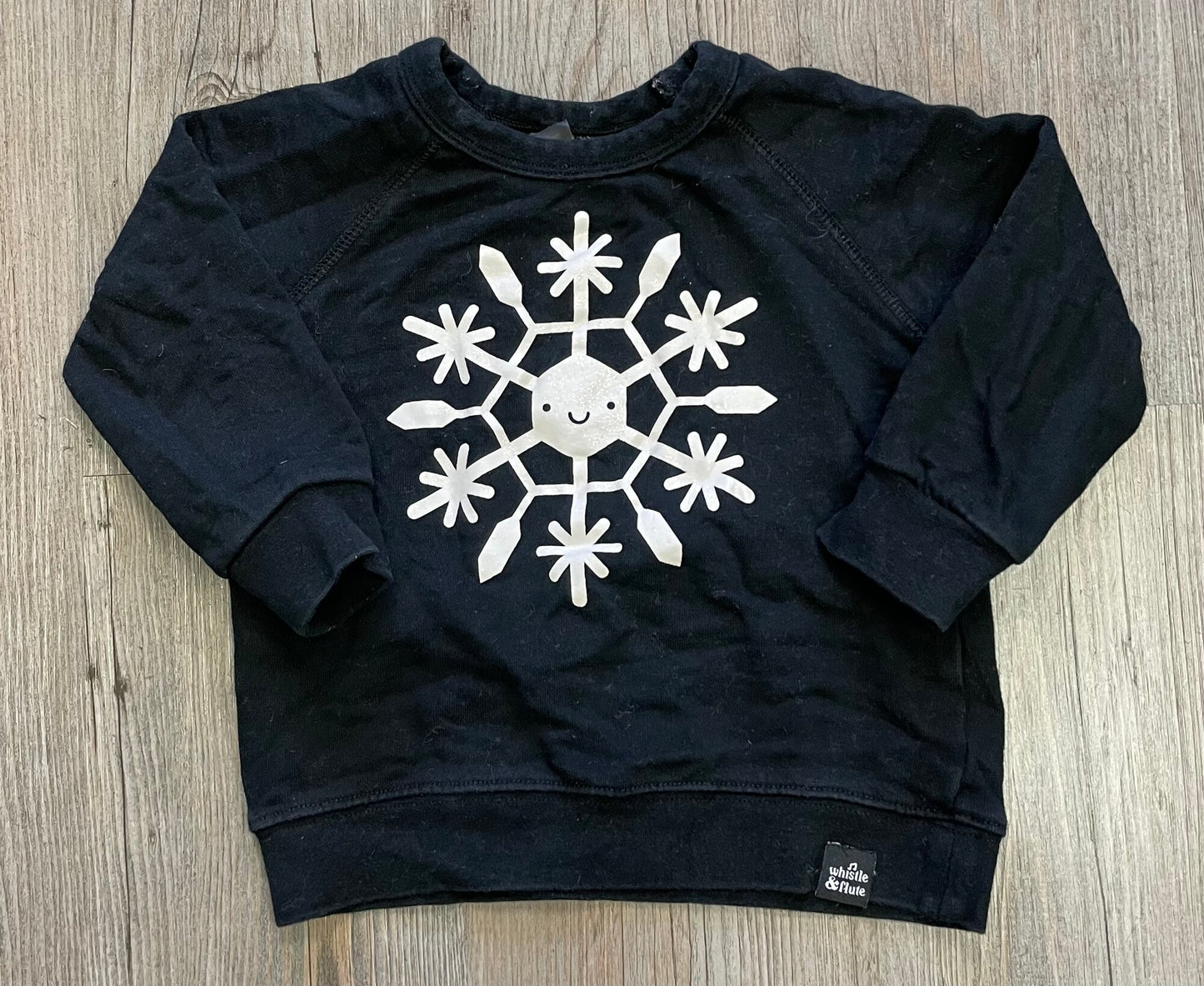 Black  Whistle & Flute Sweatshir, 1-2Y