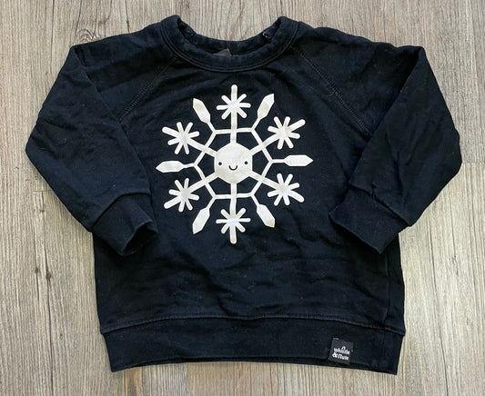 Black  Whistle & Flute Sweatshir, 1-2Y