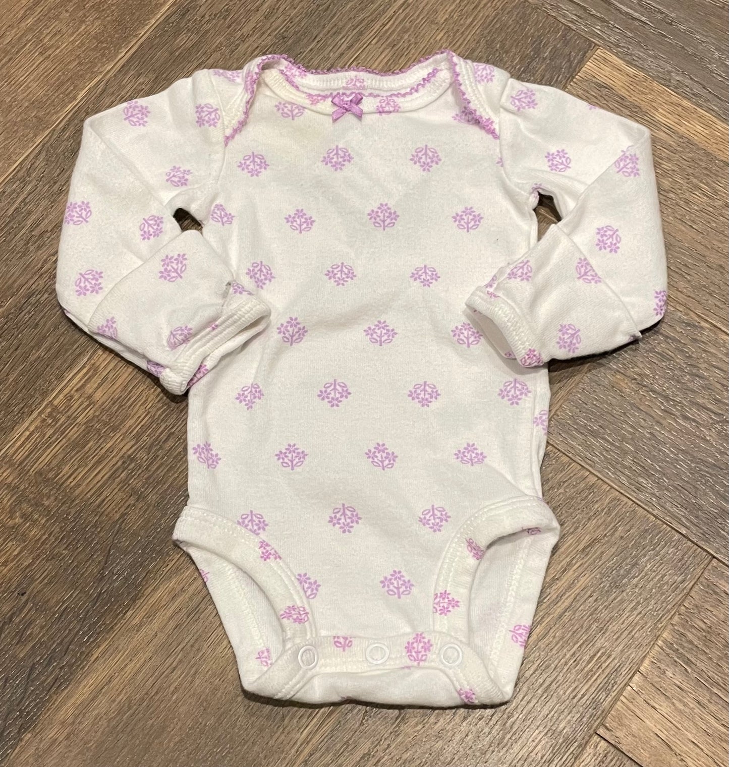 Floral  Carters Baby Onesie, Newborn