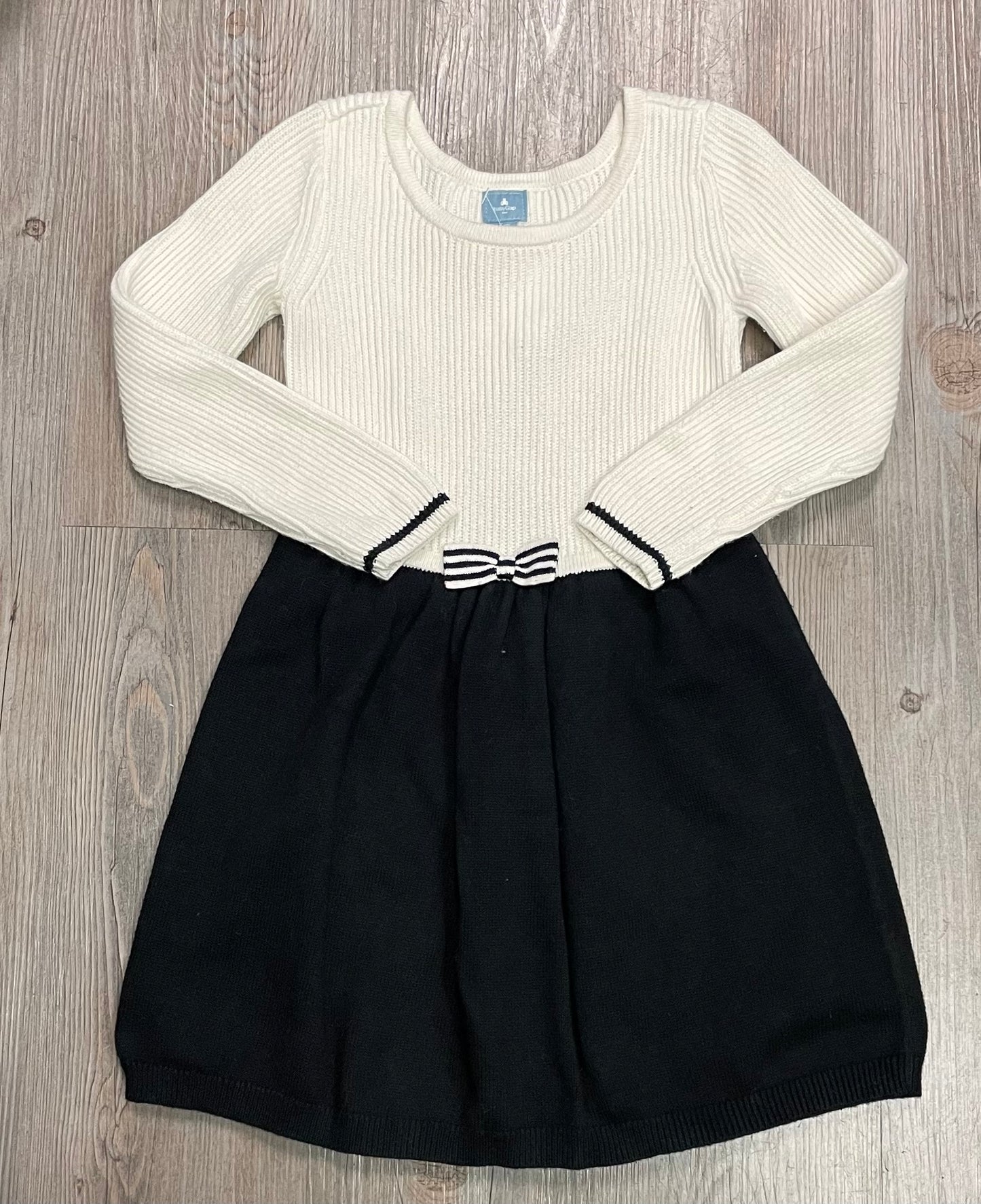 White/bl  Gap Knit Dress, 4Y
