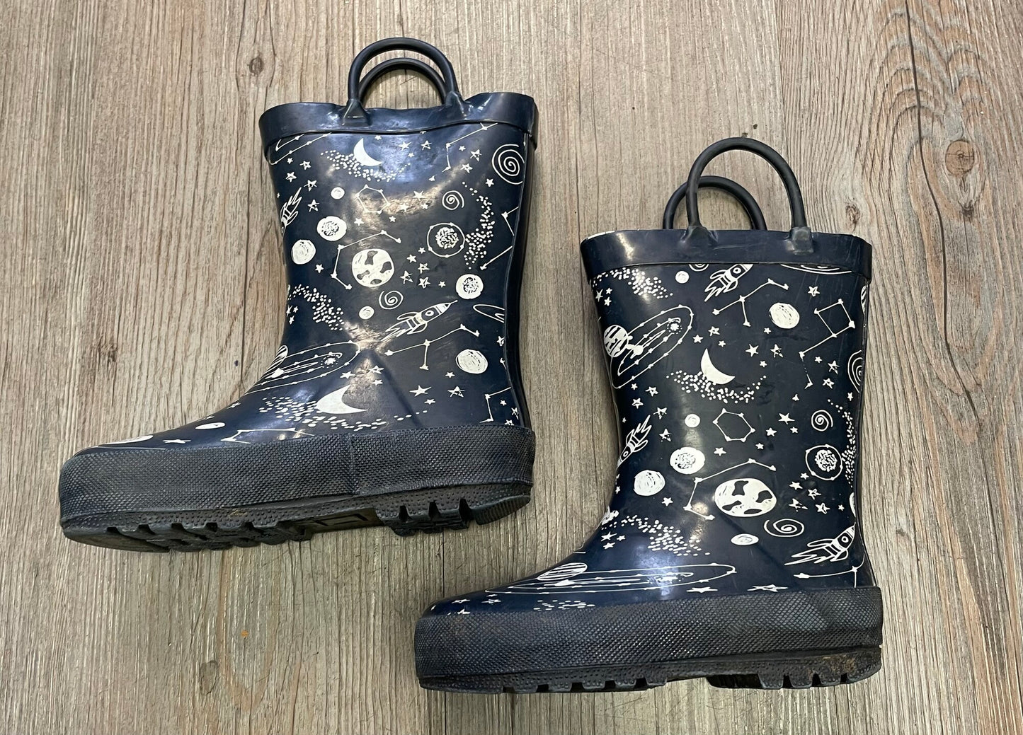 Navy  Elements Rain Boots, 7T