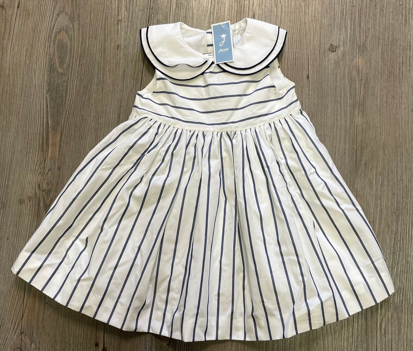 White  Jacadi Dress, 18M