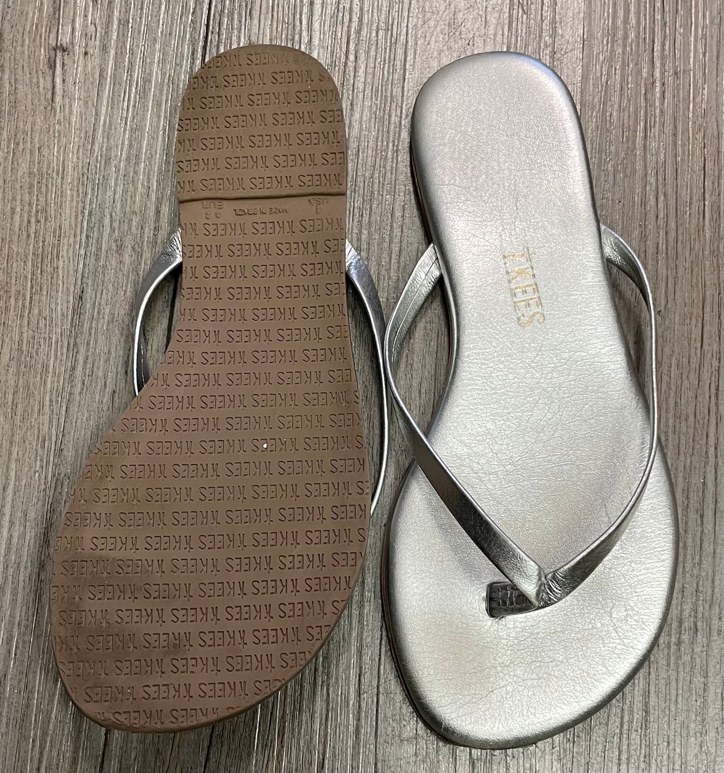 Silver  Tkees Flip Flop, 1Y