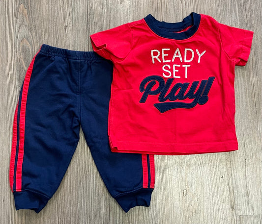 Red/blue  Carters 2pc Clothing, 6-9M