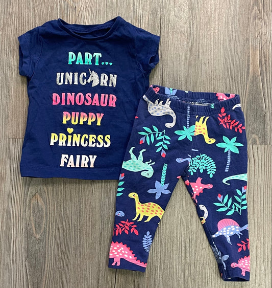 Multi  Carters Clothing 2pc Set, 3M