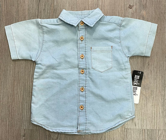 Blue  Mick Mack Shirt SL, 12M
