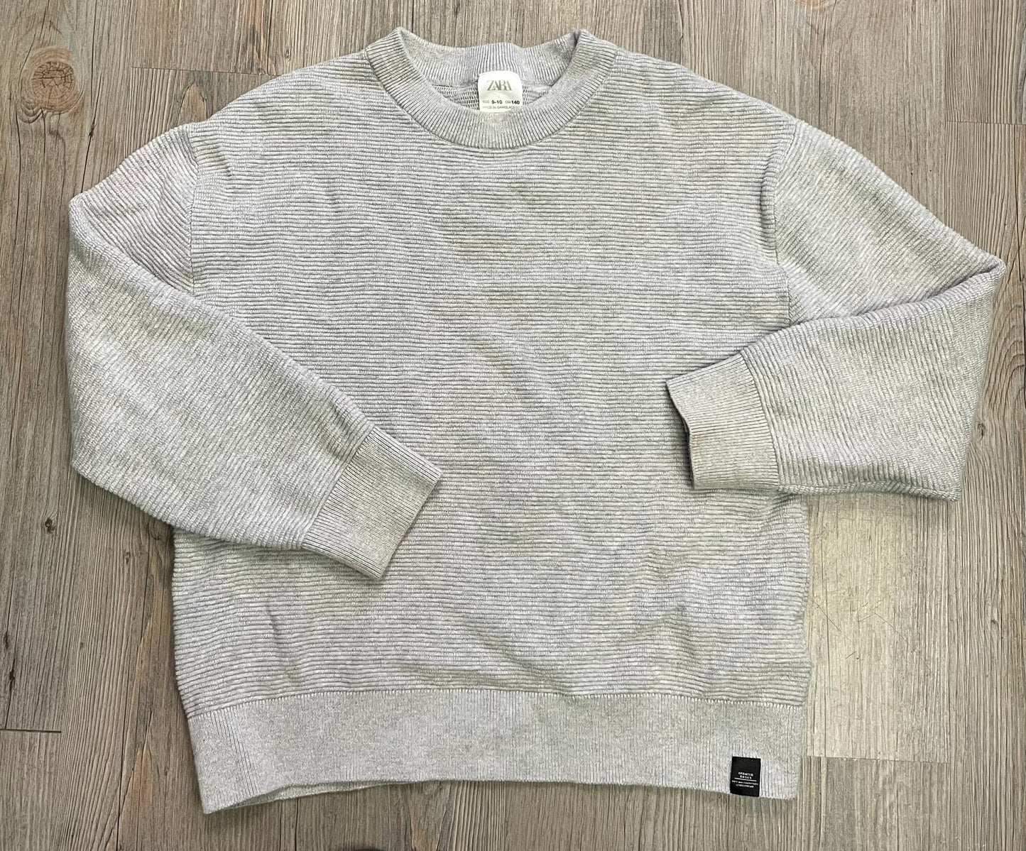 Grey  Zara Knit Sweatshirt, 9-10Y