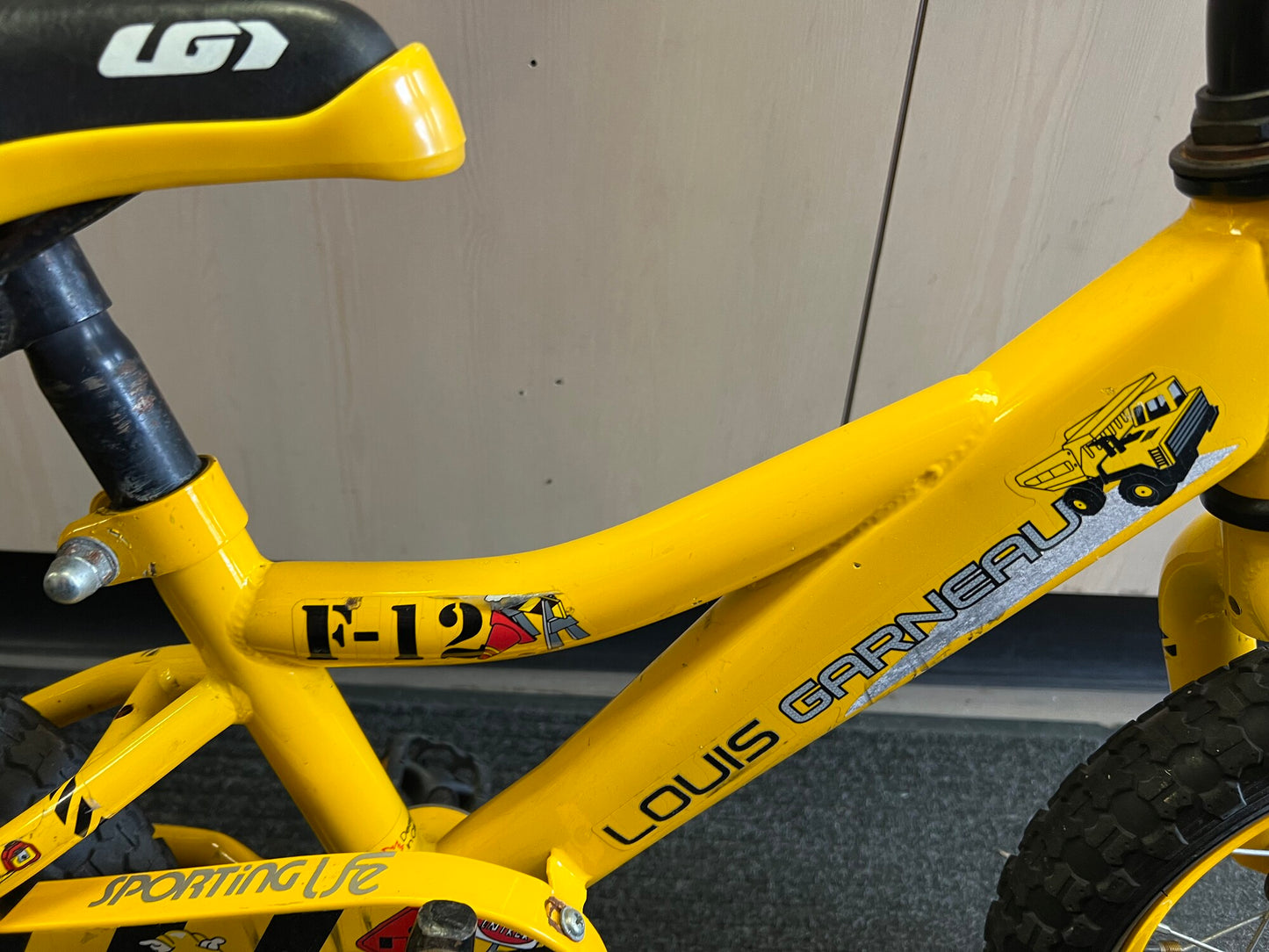 Yellow  Louis Garneau Bike, 12 Inch