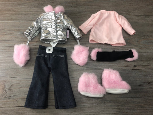 Pink  Corelle Doll Outfit, 6 Pieces