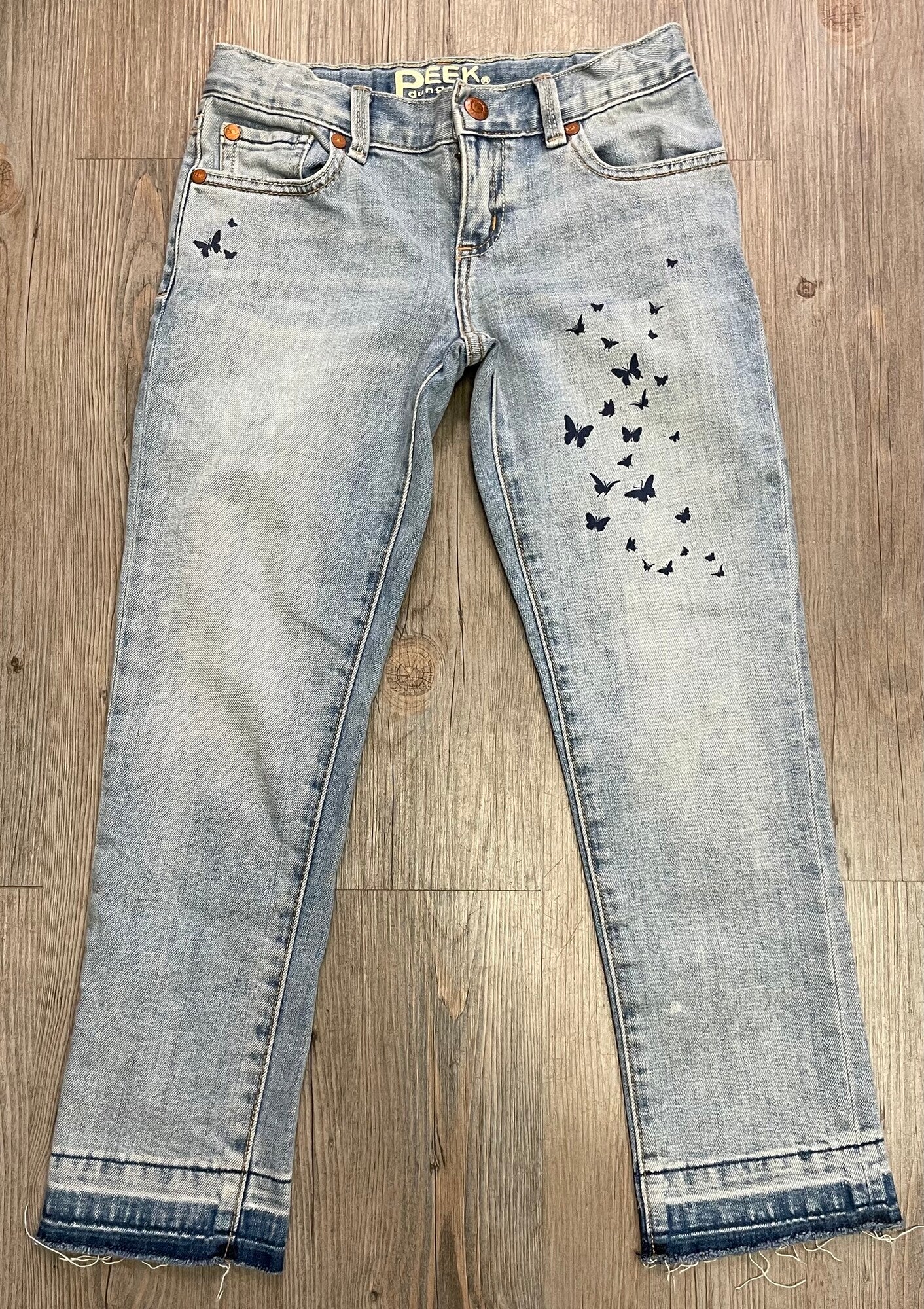 Blue  Peek Dungarees Jeans, 10Y