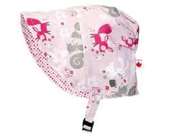Pink  Furry Friends Bonnet, 1-2Y
