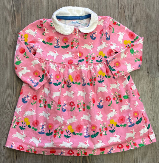 Multi  Baby Boden Dress LS, 9-12M