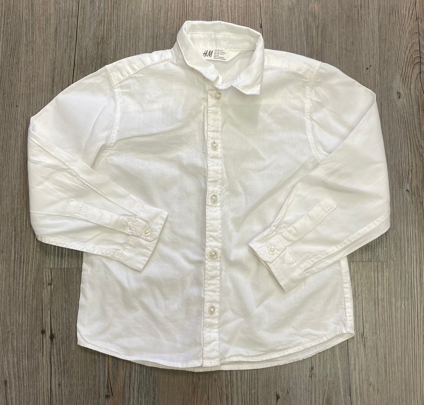 White  H&M Shirt LS, 5Y