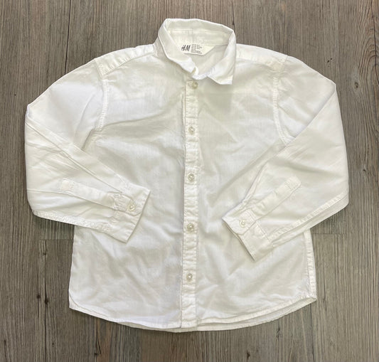 White  H&M Shirt LS, 5Y
