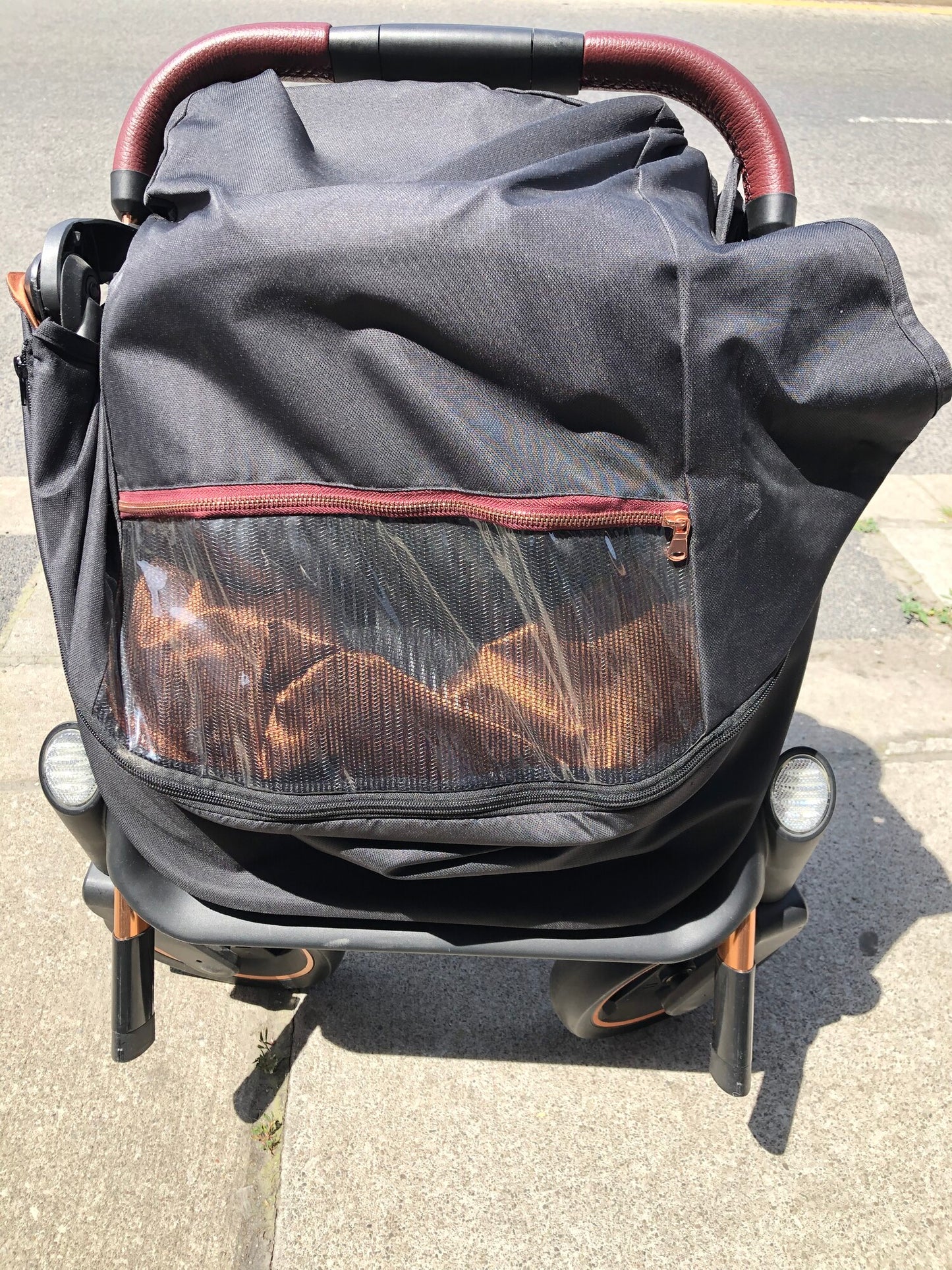 Maroon  ICOO Acrobat Stroller, 44lbs Max