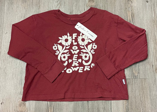 Maroon  Feather 4 Arrow LS, 6Y