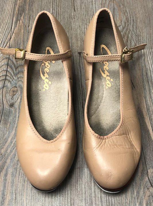 Beige  Capezio Tap Shoes, 4.5Y