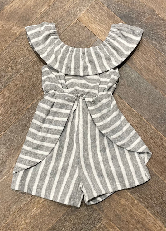 Grey  Vignette Terry Romper, 4Y