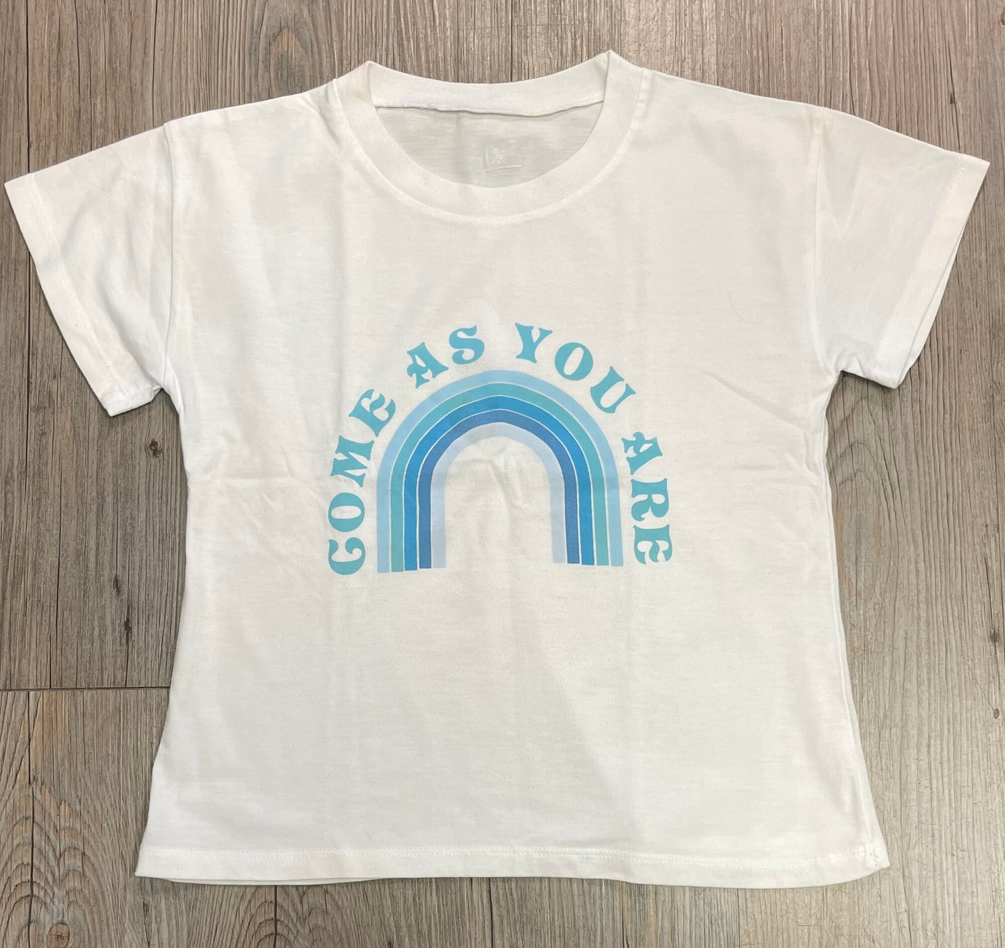 White  Come As You Are Tee, 8Y