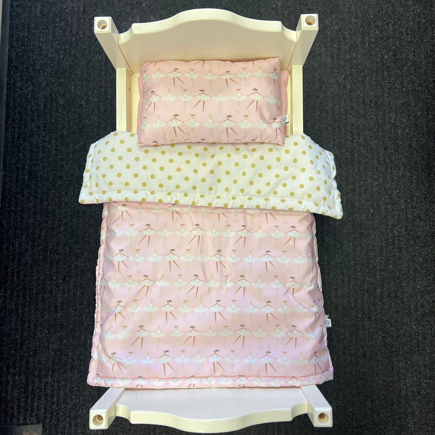 Cream  PBK Doll Bunk Bed, 18 Inch