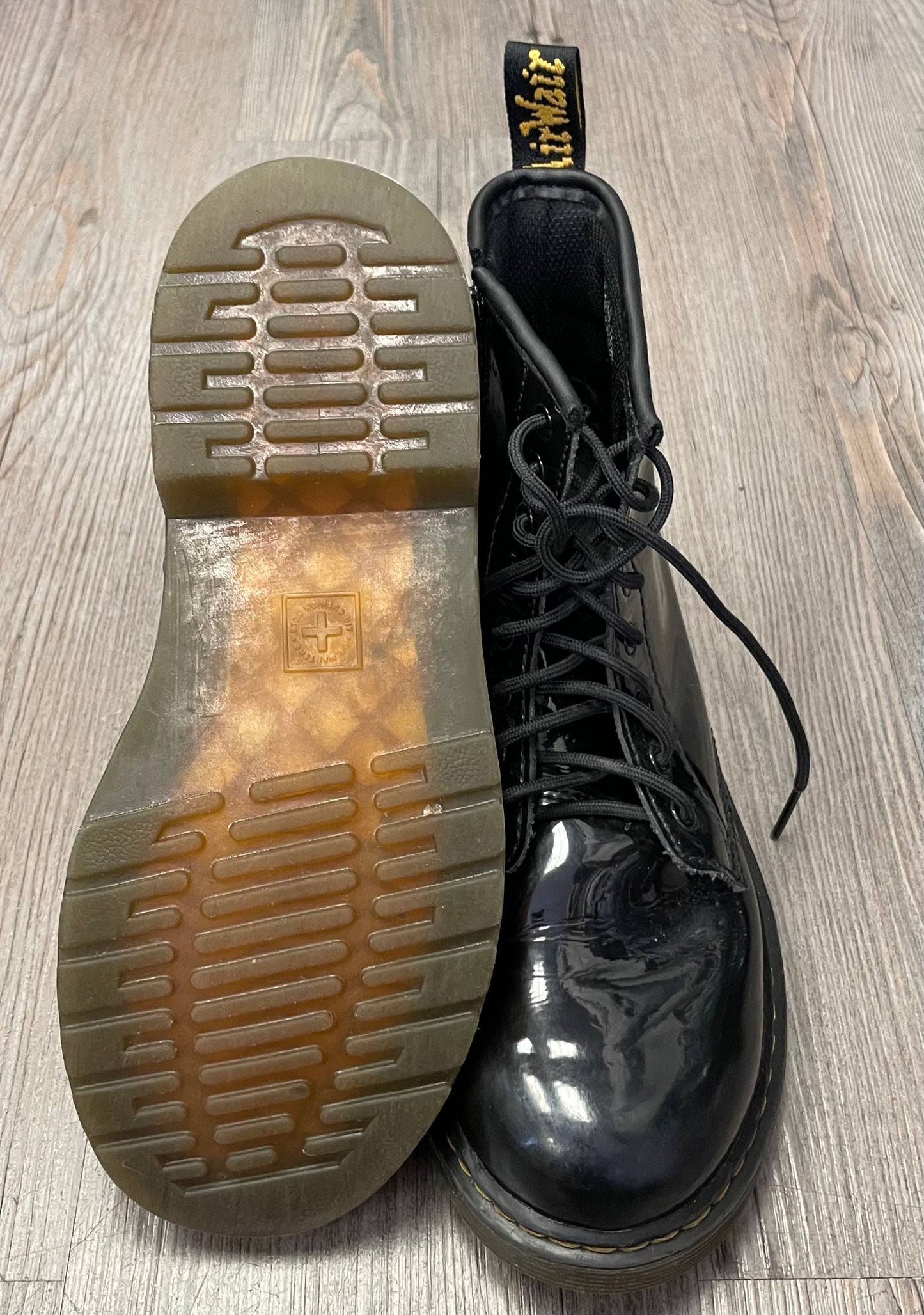 Black  Dr Martens Fall Boots, 5Y