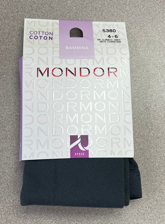 Grey  Mondor Tights, 4-6Y