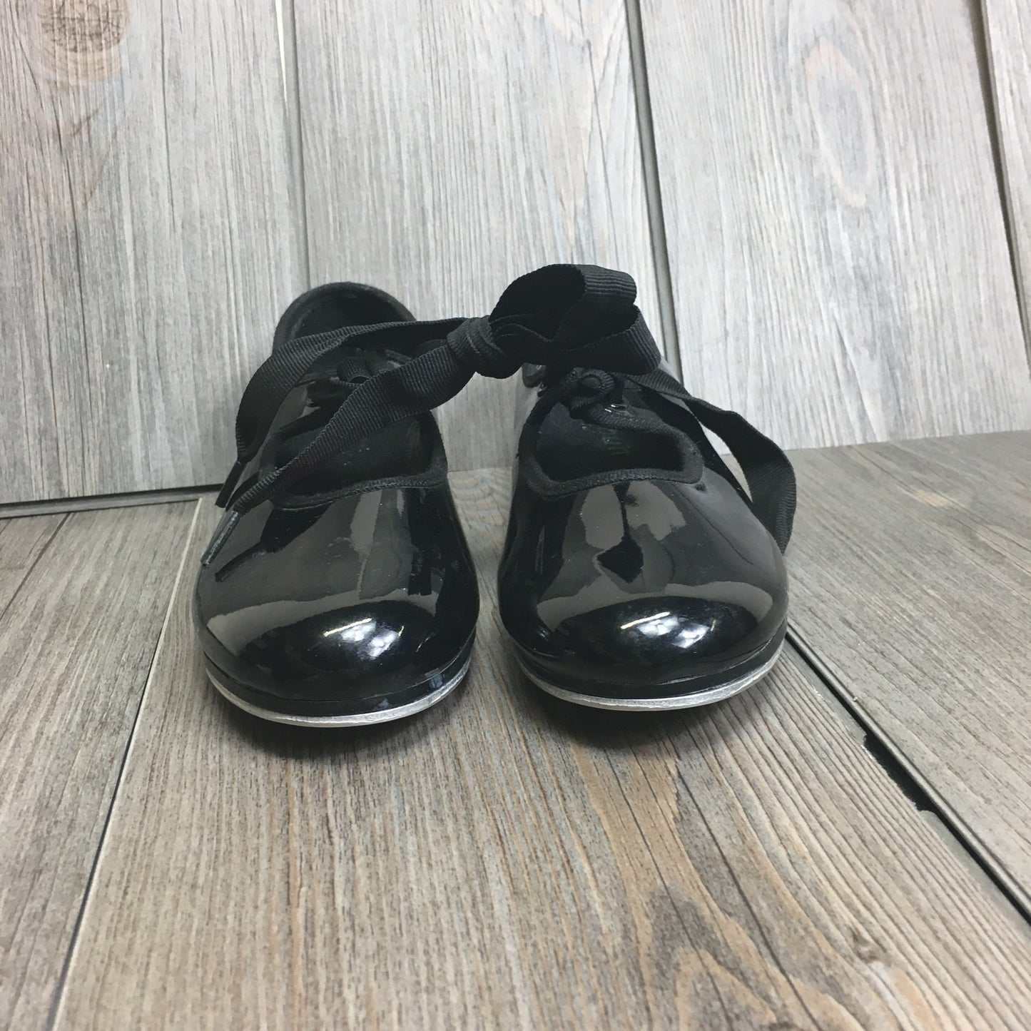Black  Bum Tap Shoes, 12Y