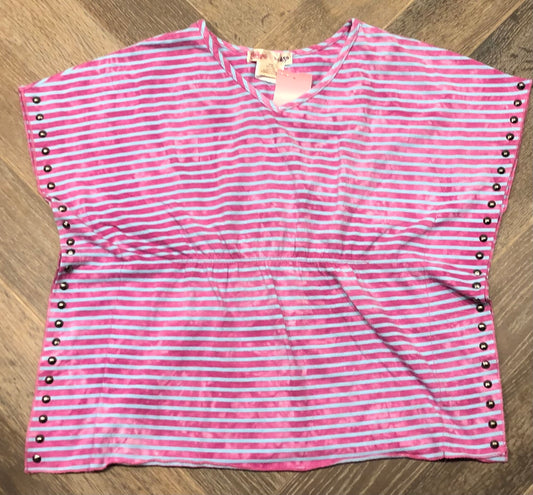 Pink  Ragdoll  & Rockets Shirt, 6Y
