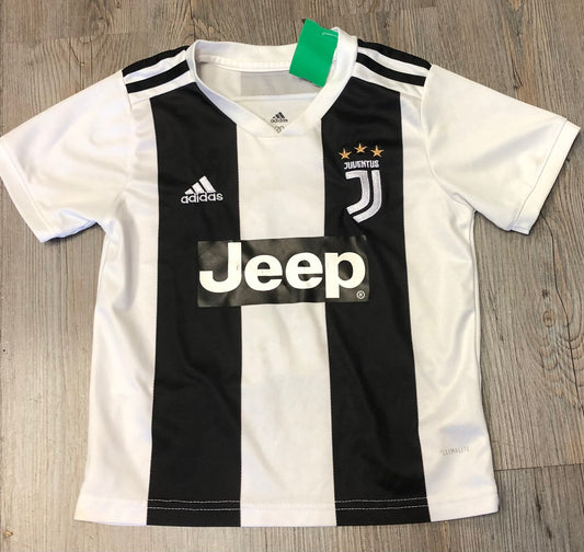 White  Adidas Soccer Jersey, 3Y