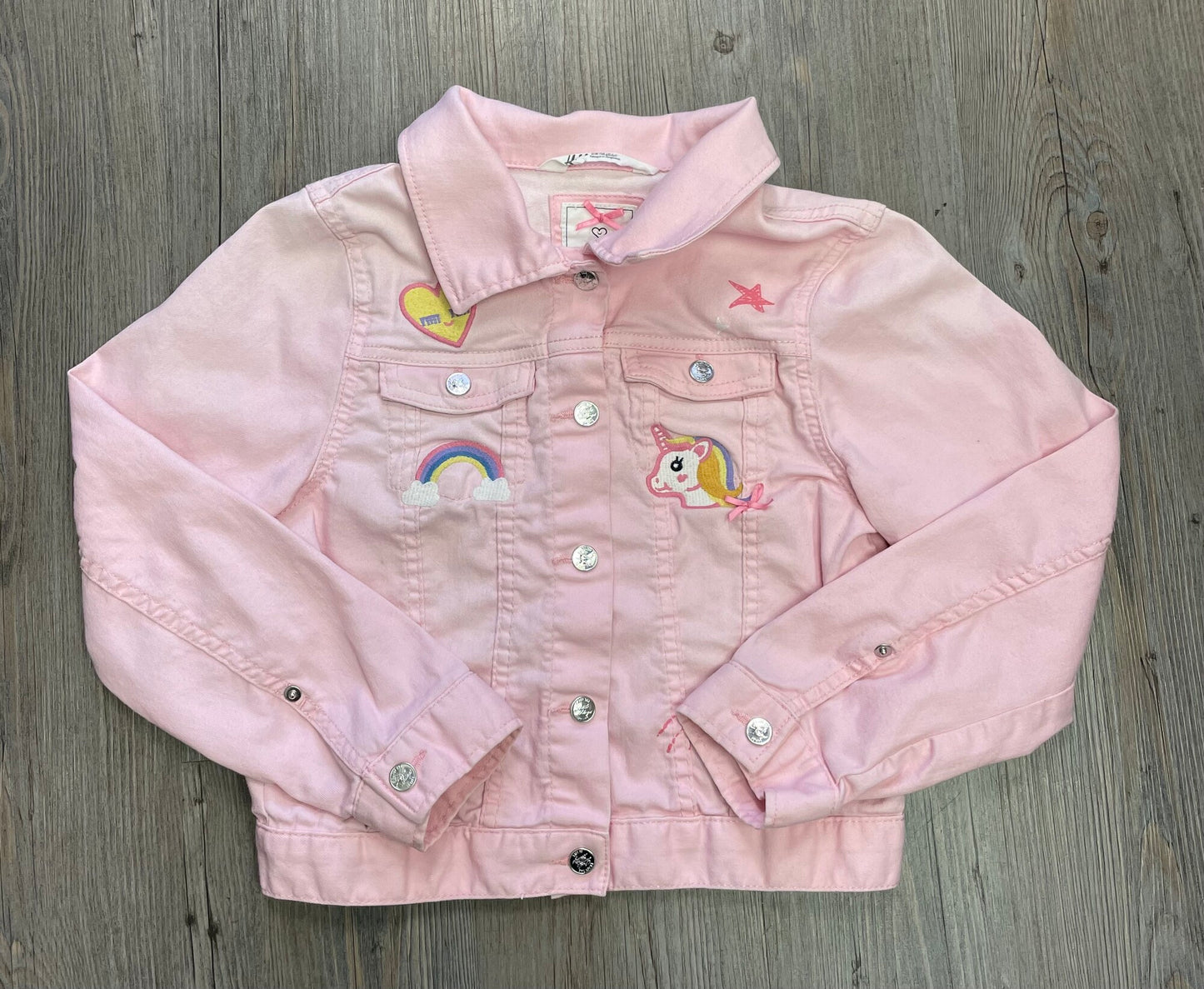 Pink  H&M Denim Jacket, 8-9Y